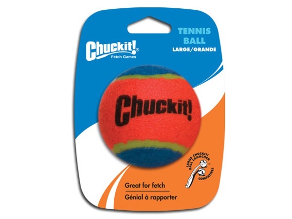 Chuck it clearance tennis ball size