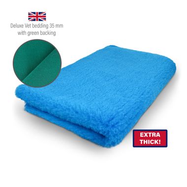 DRYBED Deluxe Vet Bed 35 mm turquoise 100 x 75 cm