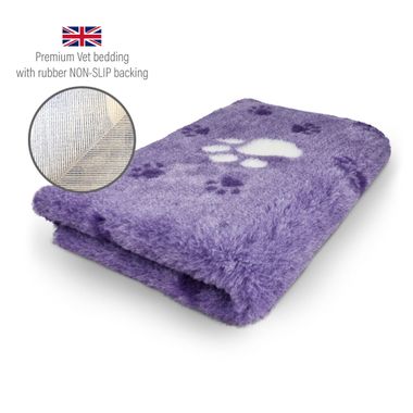 DRYBED Premium Vet Bed Big Paw lilac 100 x 75 cm