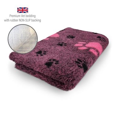 DRYBED Premium Vet Bed Big Paw fuchsia 100 x 75 cm