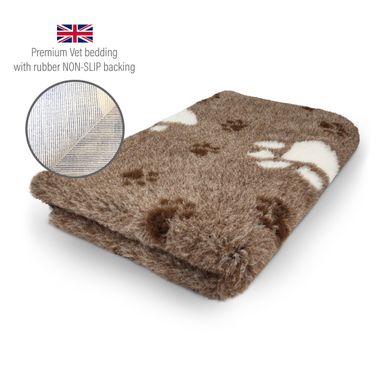 DRYBED Premium Vet Bed Big Paw brown 100 x 75 cm