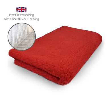 DRYBED Premium Vet Bed red 100 x 75 cm