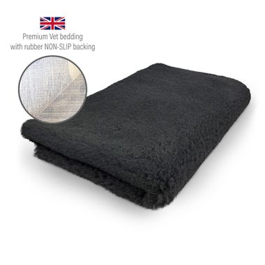 DRYBED Premium Vet Bed black 100 x 75 cm