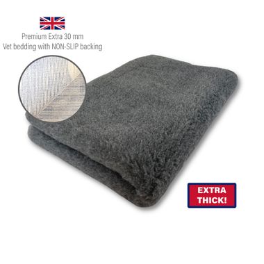 DRYBED Premium Vet Bed Extra 30 mm anthracite 100 x 75 cm