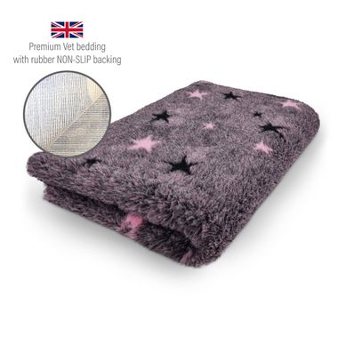 DRYBED Premium Vet Bed Starry Night pink 100 x 75 cm