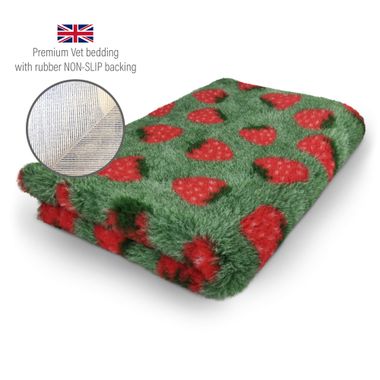 DRYBED Premium Vet Bed Strawberry green 100 x 75 cm