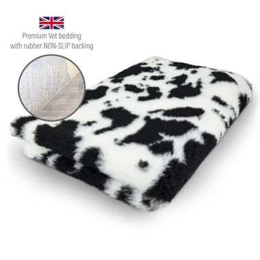 DRYBED Premium Vet Bed Cow black + white 100 x 75 cm