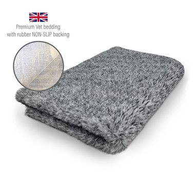 DRYBED Premium Vet Bed Mottled dark grey 100 x 75 cm