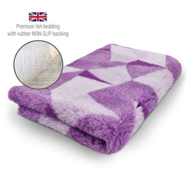 DRYBED Premium Vet Bed Mosaic lilac 100 x 75 cm