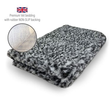 DRYBED Premium Vet Bed Panther grey 100 x 75 cm