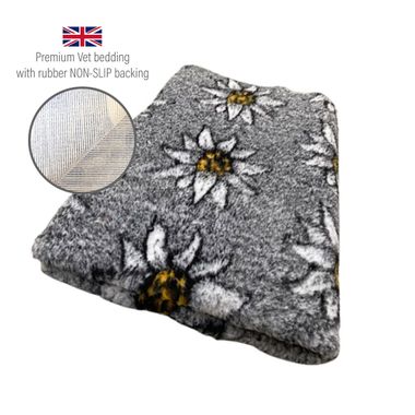 DRYBED Premium Vet Bed Edelweiss grey 150 x 100 cm