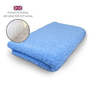 DRYBED Premium Vet Bed bright blue 100 x 75 cm