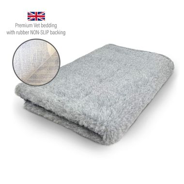 DRYBED Premium Vet Bed light grey 100 x 75 cm