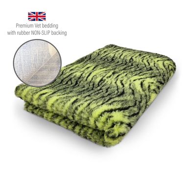 DRYBED Premium Vet Bed Tiger lime green 100 x 75 cm