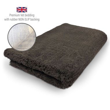 DRYBED Premium Vet Bed dark brown 100 x 75 cm