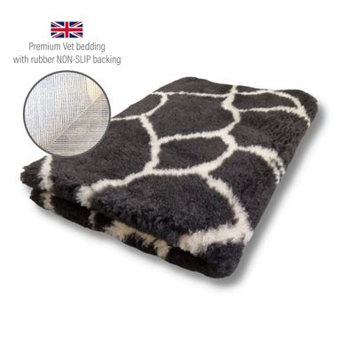 DRYBED Premium Vet Bed Giraffe dark brown 100 x 75 cm