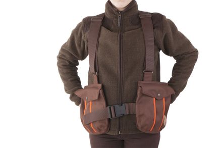 Firedog Dummy vest Trainer L brown with plastic buckle