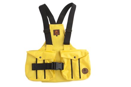 Firedog Dummy vest Trainer M yellow with plastic buckle