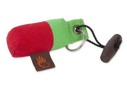 Firedog Keychain minidummy light green/red