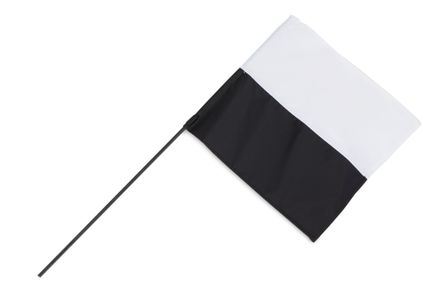 Firedog Marking flag black/white 1 pc.