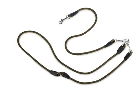 Firedog Hunting leash 8 mm L 265 cm classic snap hook khaki