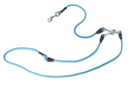 Firedog Hunting leash 8 mm L 265 cm classic snap hook aqua blue