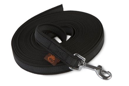 Firedog Tracking Grip leash 20 mm classic snap hook 20 m black