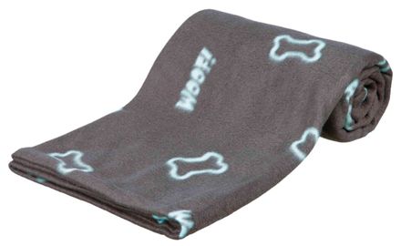 Trixie Fleece Blanket BARNEY 150 x 100 cm grey/blue