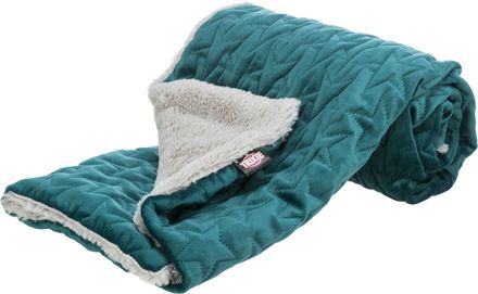 Trixie Xmax Blanket ESTELLE 100 x 70 cm petrol/grey